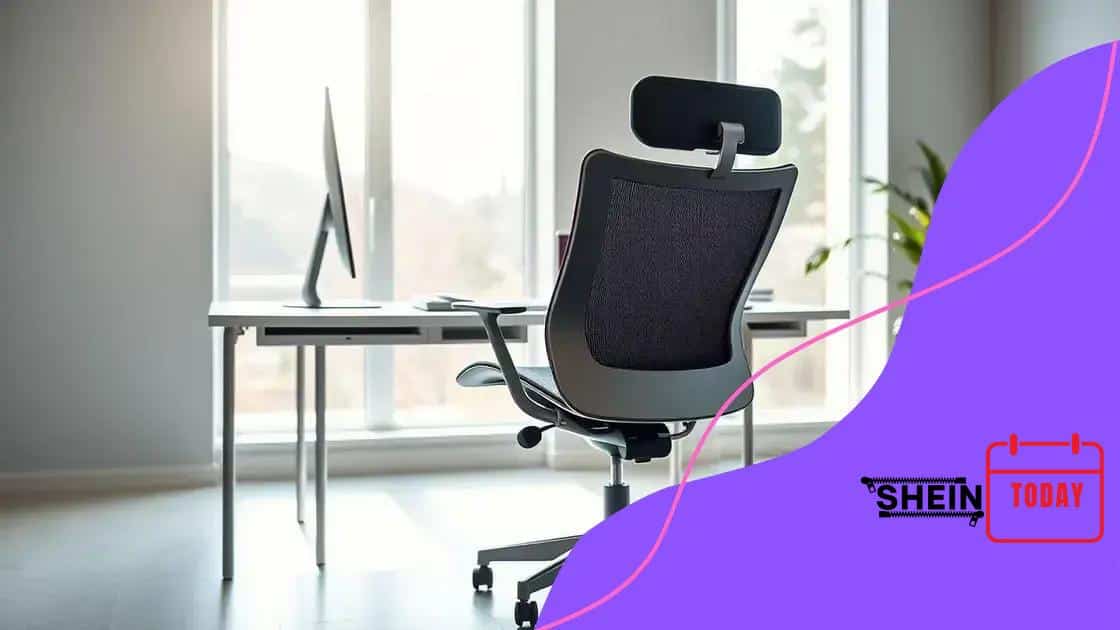 Ergonomic features to consider in office furniture